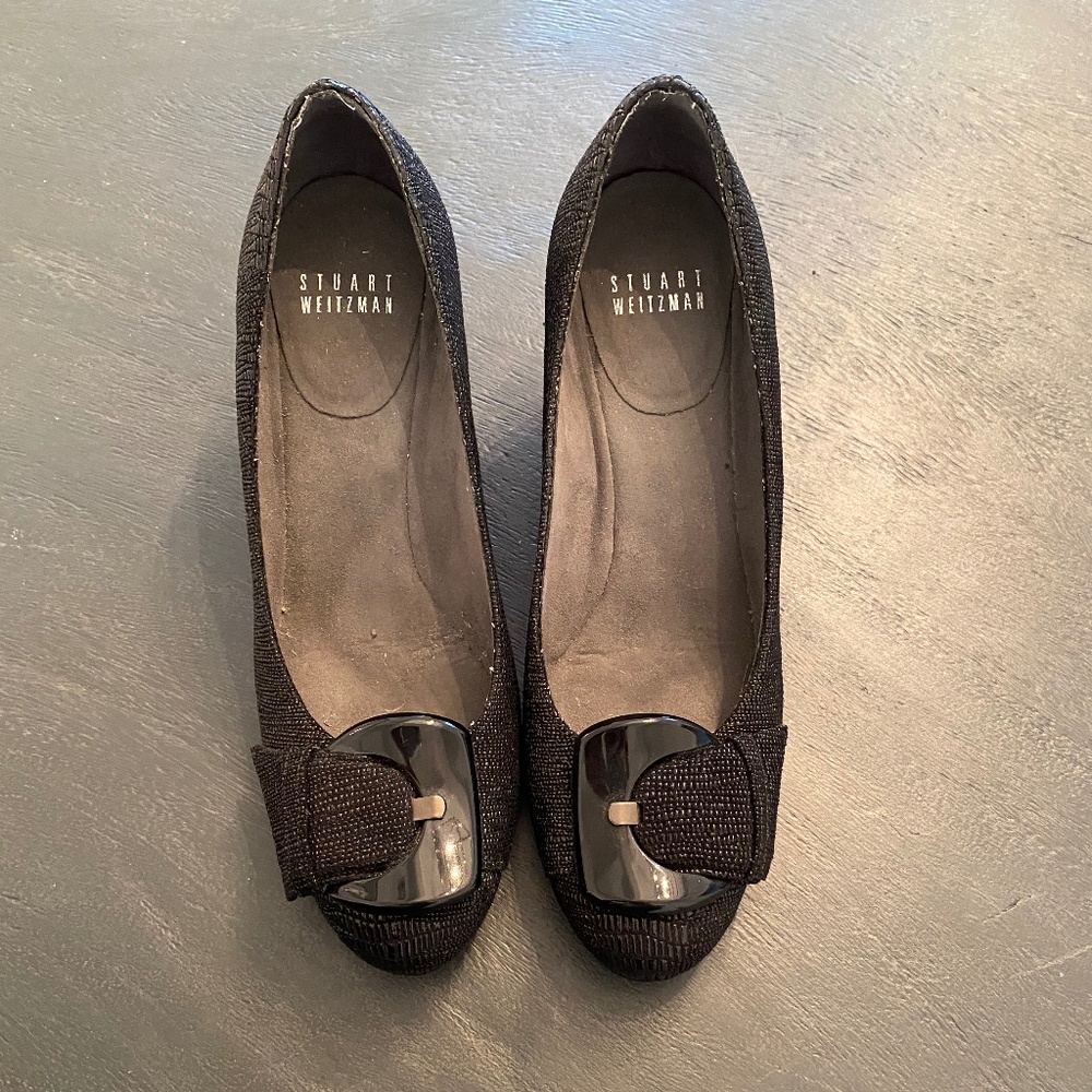 Stuart Weitzman Bucalina Wedge Pumps black 5.5 M